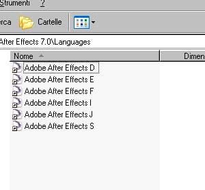 CAMBIARE LINGUA IN AFTER EFFECTS