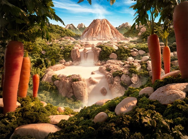 Deliziosi paesaggi di cibo di Carl Warner