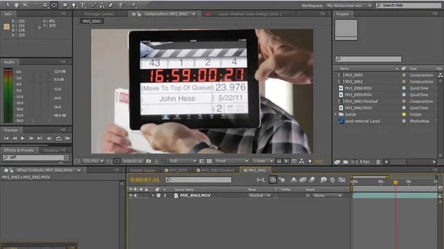 Pulire una lente sporca con after effects