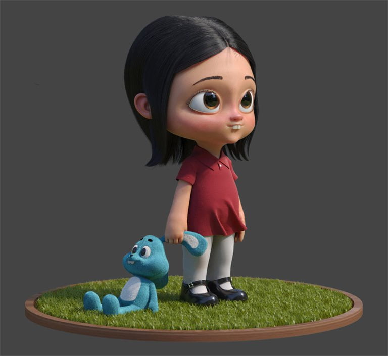 Personaggi 3d illustrati di Guzz Soares 4