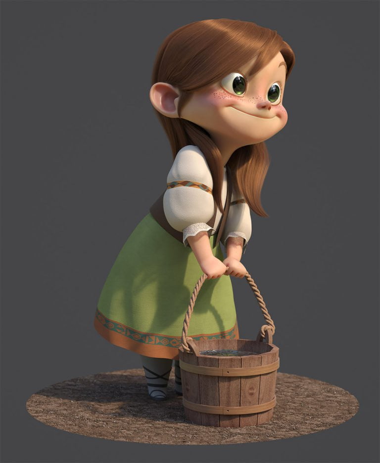Personaggi 3d illustrati di Guzz Soares 12