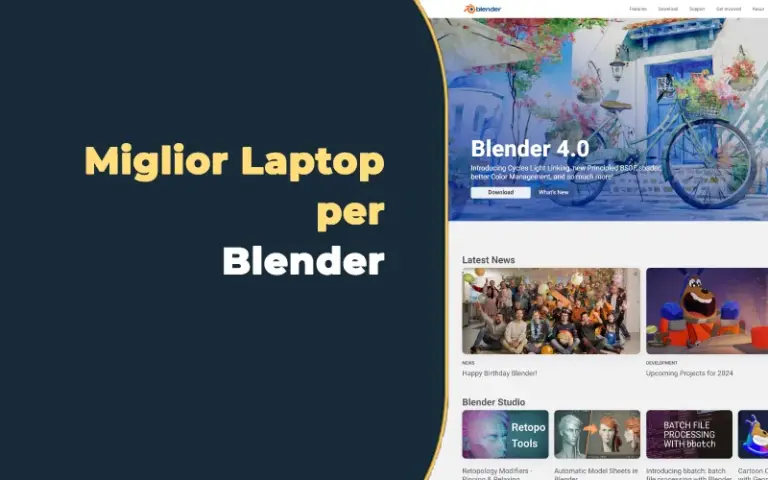 Configurazioni pc 2026 9 Portatili per Blender