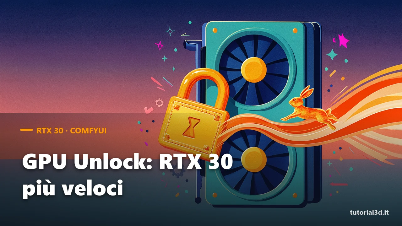 GPU Unlock RTX 30: ComfyUI più veloce, anche sulla RTX 3060 GPU Unlock RTX 30: ComfyUI più veloce, anche sulla RTX 3060