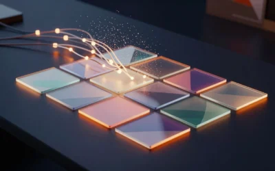 Griglia di tessere luminose come una galleria di immagini: HEISS UI, PhotoCraft e Photoshop 27.11